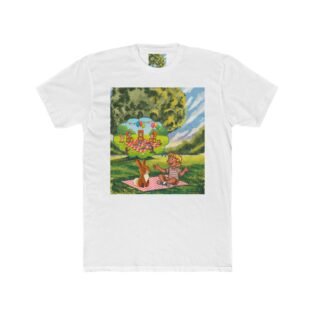 Picnic Day T‑Shirt — Retro Kid & Dog Park Illustration Tee